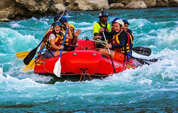 white water rafting 